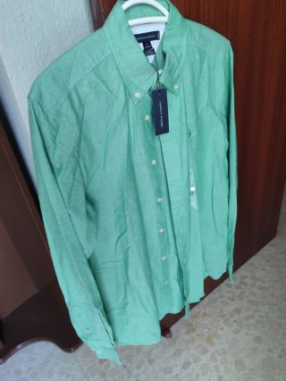Camisa Tommy Hilfiger verde M