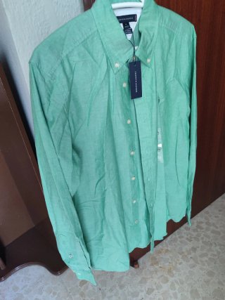 Camisa Tommy Hilfiger verde M