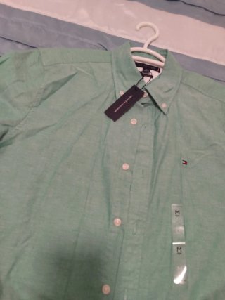 Camisa Tommy Hilfiger verde M