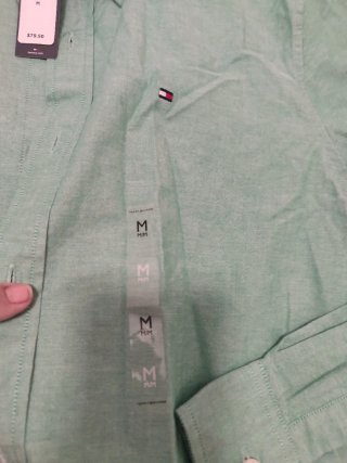 Camisa Tommy Hilfiger verde M