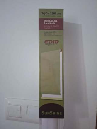 Estor enrollable EPID Sunshine blanco 140x190cm