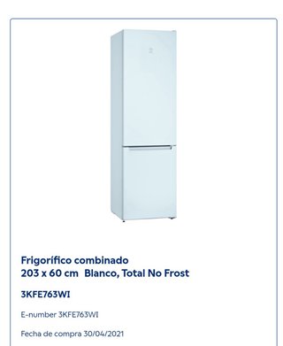 Frigorífico Bosch 203cm No Frost