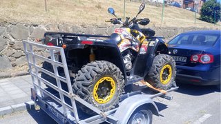 Remolque plataforma quad moto
