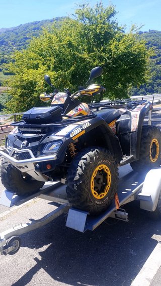 Remolque plataforma quad moto