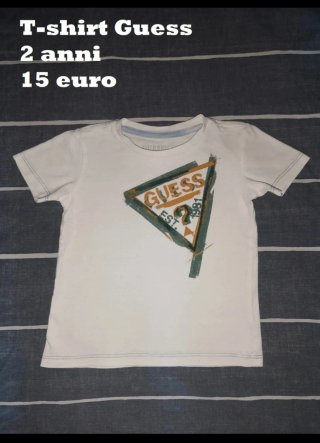 T-shirt Guess, 2 anni, come nuova. Misure in foto