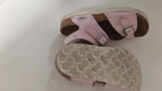 Sandalias niña estrellas rosa y plata num 30
