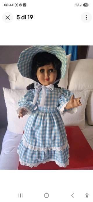 Bambola anni '50/'60 h.57cm