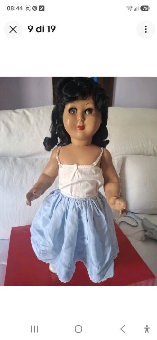 Bambola anni '50/'60 h.57cm