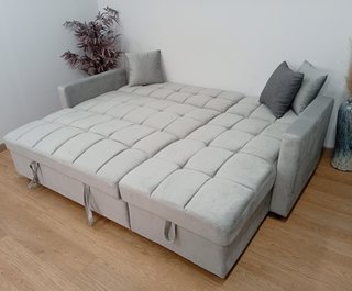 Sofá Cama Krys. Chaiselong. Arcón. Cómodo. Oferta!