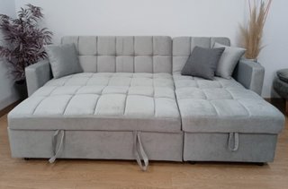 Sofá Cama Krys. Chaiselong. Arcón. Cómodo. Oferta!