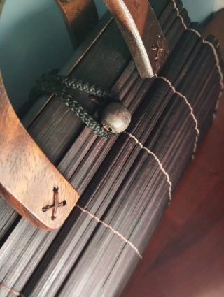 Borsa bambù manici legno