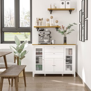 Mobile Cucina con 2 Cassetti e 3 Armadietti, Ante