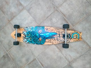 Patinete Longboard Cruiser Surf 98cm Bambú
