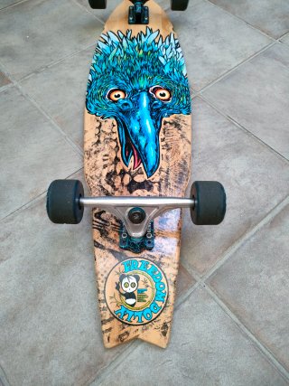 Patinete Longboard Cruiser Surf 98cm Bambú