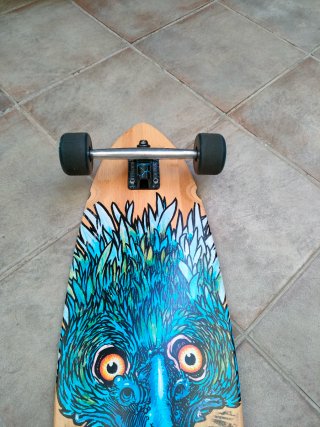 Patinete Longboard Cruiser Surf 98cm Bambú