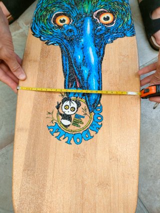 Patinete Longboard Cruiser Surf 98cm Bambú