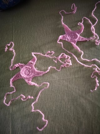 Top knitting a stella rosa perlato