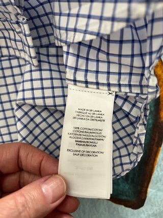 Camisa Polo Ralph Lauren Cuadros Azul Blanco