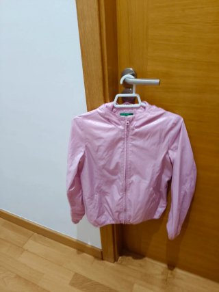 Chubasquero niña 8-9 años rosa y chaleco sergent M