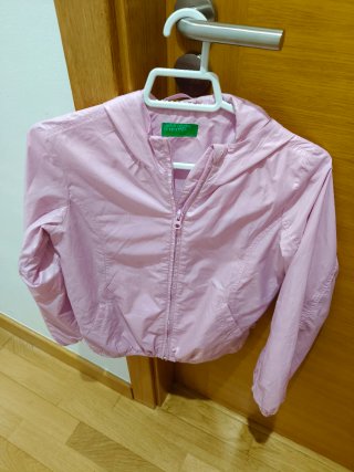 Chubasquero niña 8-9 años rosa y chaleco sergent M