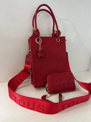 Bolso Tous Blanco con Monedero y Llavero