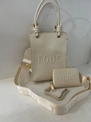 Bolso Tous Blanco con Monedero y Llavero