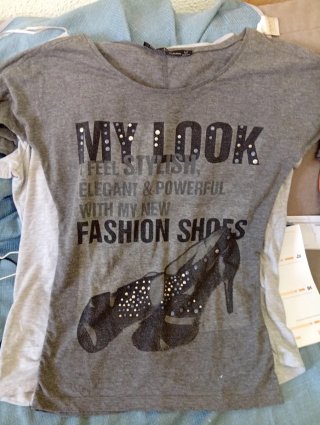 2 Camisetas Mujer Talla M Decoradas
