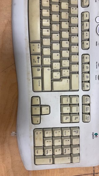 Teclado Logitech Beige/Blanco