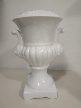 Juego de 2 jarrones de copa de porcelana