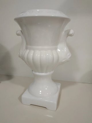 Juego de 2 jarrones de copa de porcelana