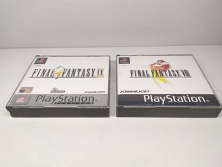 Final Fantasy VIII IX Platinum PS1 PAL ESP (LEED)