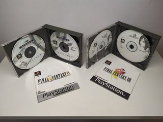 Final Fantasy VIII IX Platinum PS1 PAL ESP (LEED)