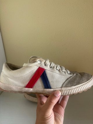 Zapatillas El Ganso Talla 41 Beige/Rojo
