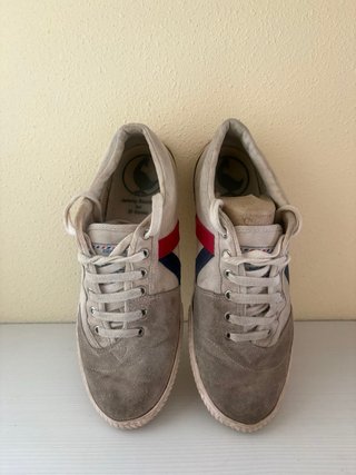 Zapatillas El Ganso Talla 41 Beige/Rojo