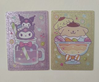 Lote 2 Cartas Glitter 193 195 Hello Kitty Panini