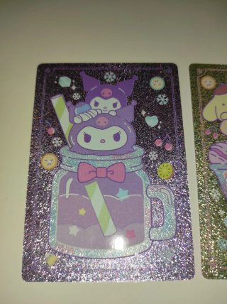 Lote 2 Cartas Glitter 193 195 Hello Kitty Panini