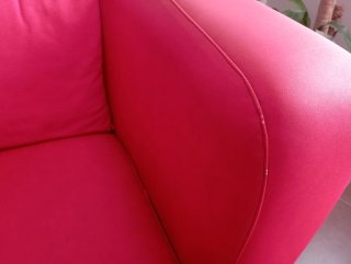 Conjunto Butaca y Sofá Rojo