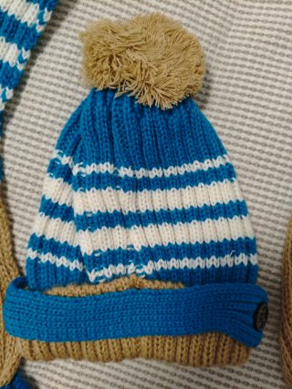 Conjunto Gorro y Bufanda Infantil Rayas