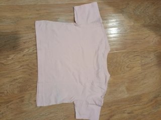 Camiseta crop rosa palo Mango XS/S