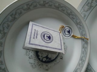 Juego de porcelana azul y blanco