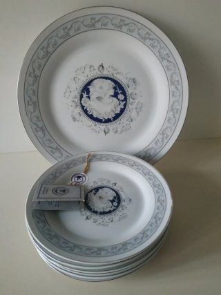 Juego de porcelana azul y blanco