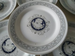 Juego de porcelana azul y blanco