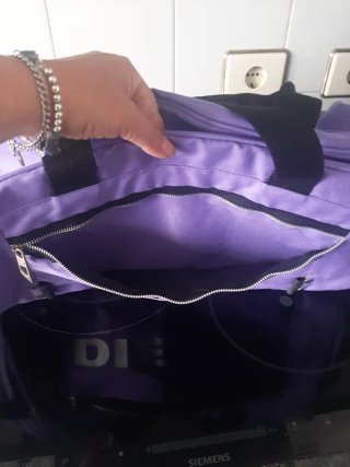 Borsa da viaggio viola Diesel