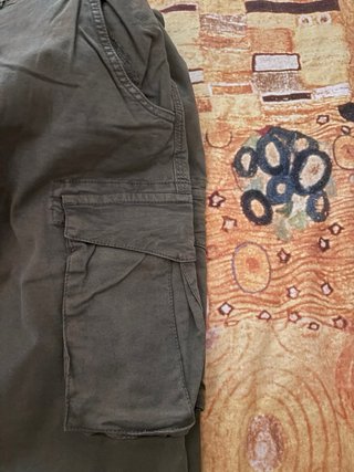 Pantaloni cargo uomo verdi