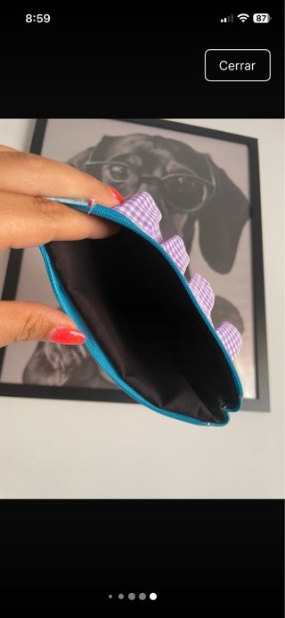 Estuche neceser hecho a mano