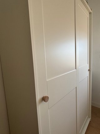 Armario Hauga Blanco Puertas Correderas. Nuevo