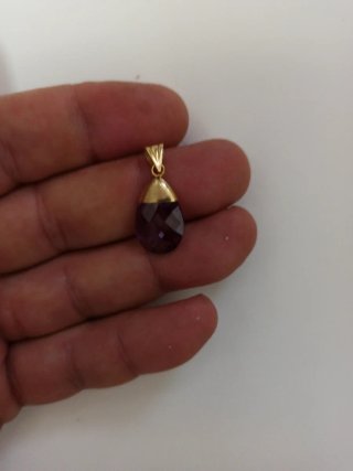 Colgante Oro 18kl Amatista