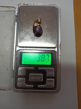 Colgante Oro 18kl Amatista