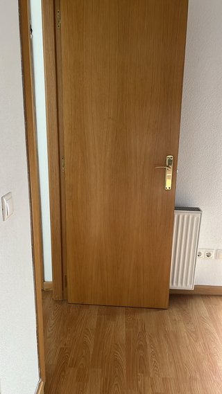 Puerta madera + manilla + marcos
