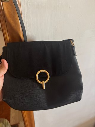 Abito camicia floreale blu con borsa